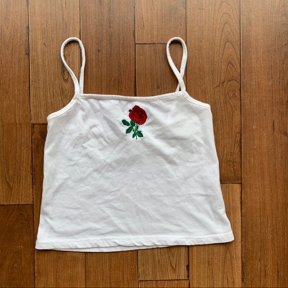 John Galt Rose Crop Tank
